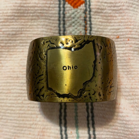 Jewelry - OHIO State Hammered Cuff Bracelet
